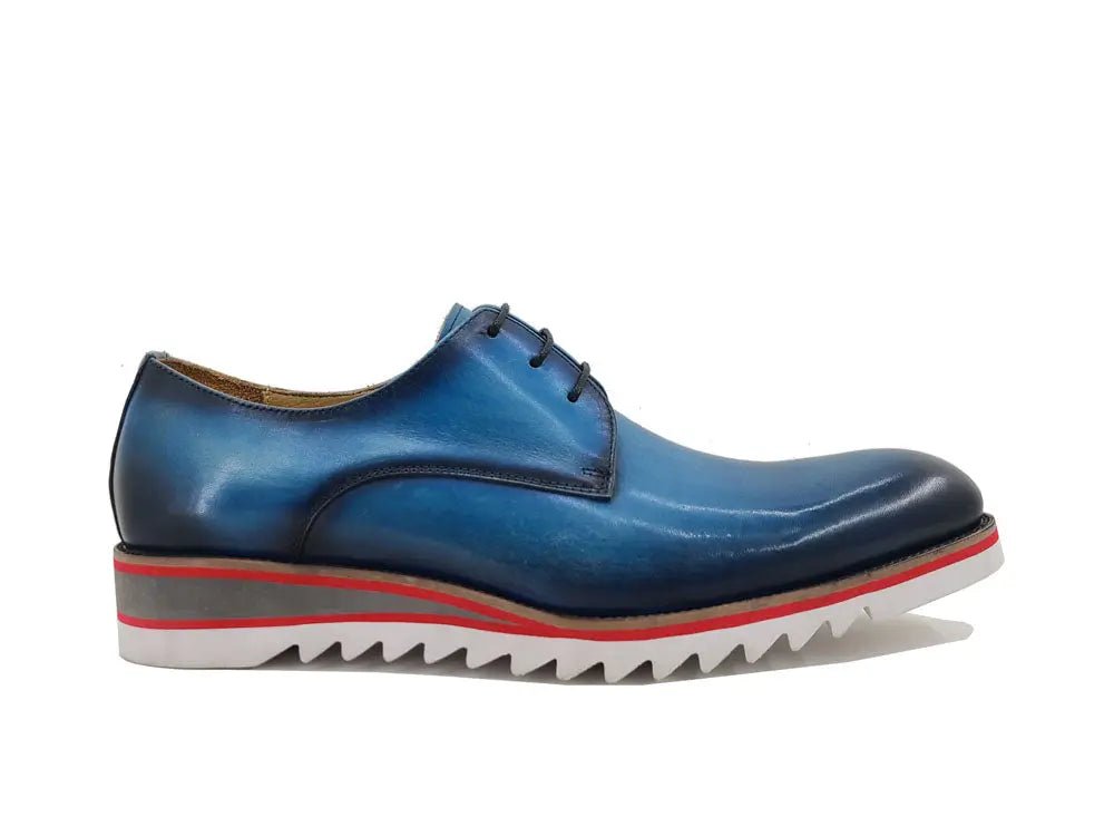 Plain Toe Blucher Oxford Calfskin Leather Ks552 - 04 Shoes by Carrucci Shoes – Don't Panic Shoes