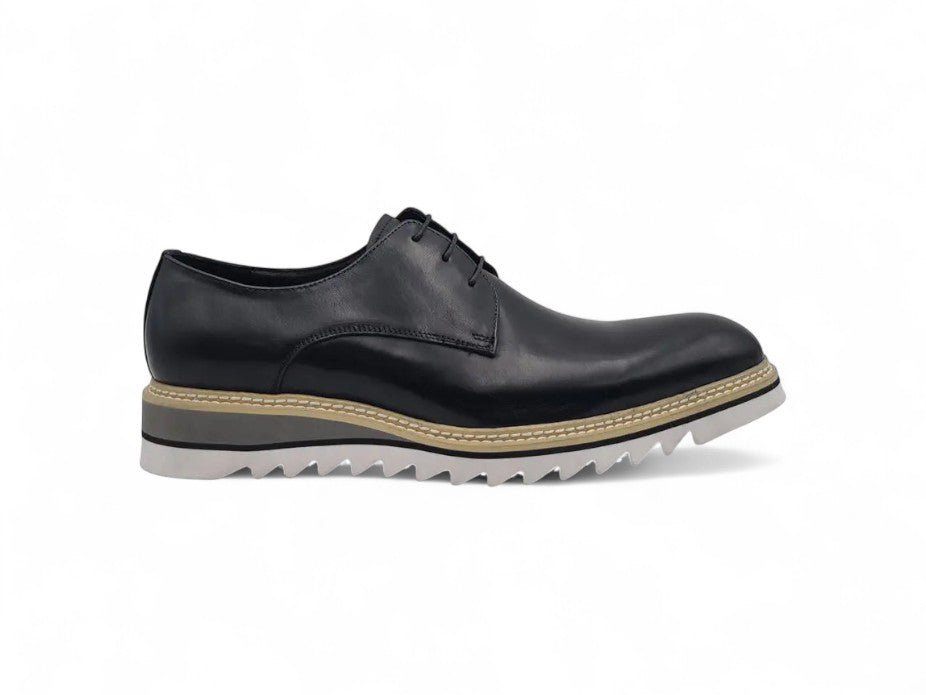 Plain Toe Blucher Oxford Calfskin Leather Ks552 - 04 Shoes by Carrucci Shoes – Don't Panic Shoes