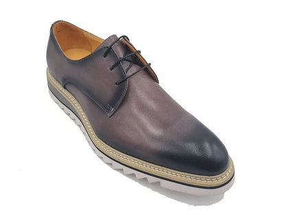 Plain Toe Blucher Oxford Calfskin Leather Ks552 - 04 Shoes by Carrucci Shoes – Don't Panic Shoes