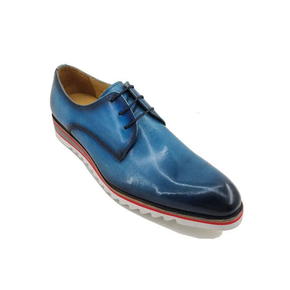 Plain Toe Blucher Oxford Calfskin Leather Ks552 - 04 Shoes by Carrucci Shoes – Don't Panic Shoes