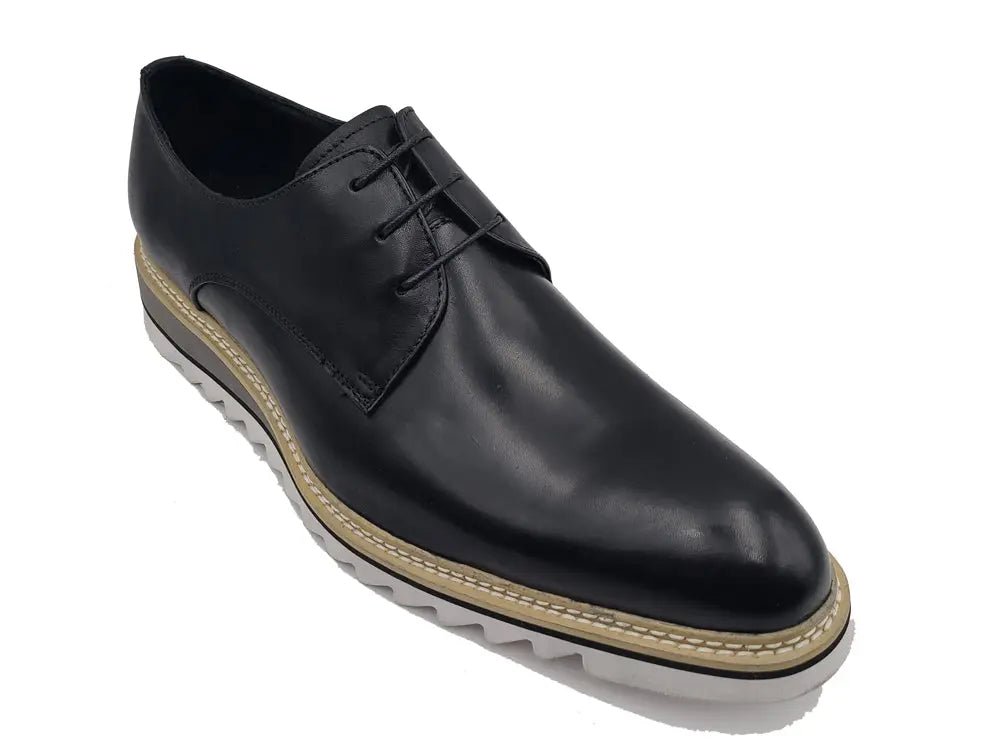 Plain Toe Blucher Oxford Calfskin Leather Ks552 - 04 Shoes by Carrucci Shoes – Don't Panic Shoes