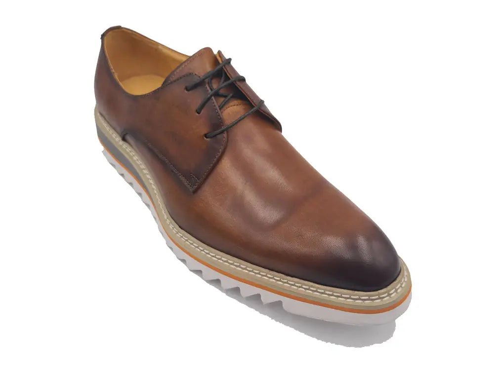 Plain Toe Blucher Oxford Calfskin Leather Ks552 - 04 Shoes by Carrucci Shoes – Don't Panic Shoes