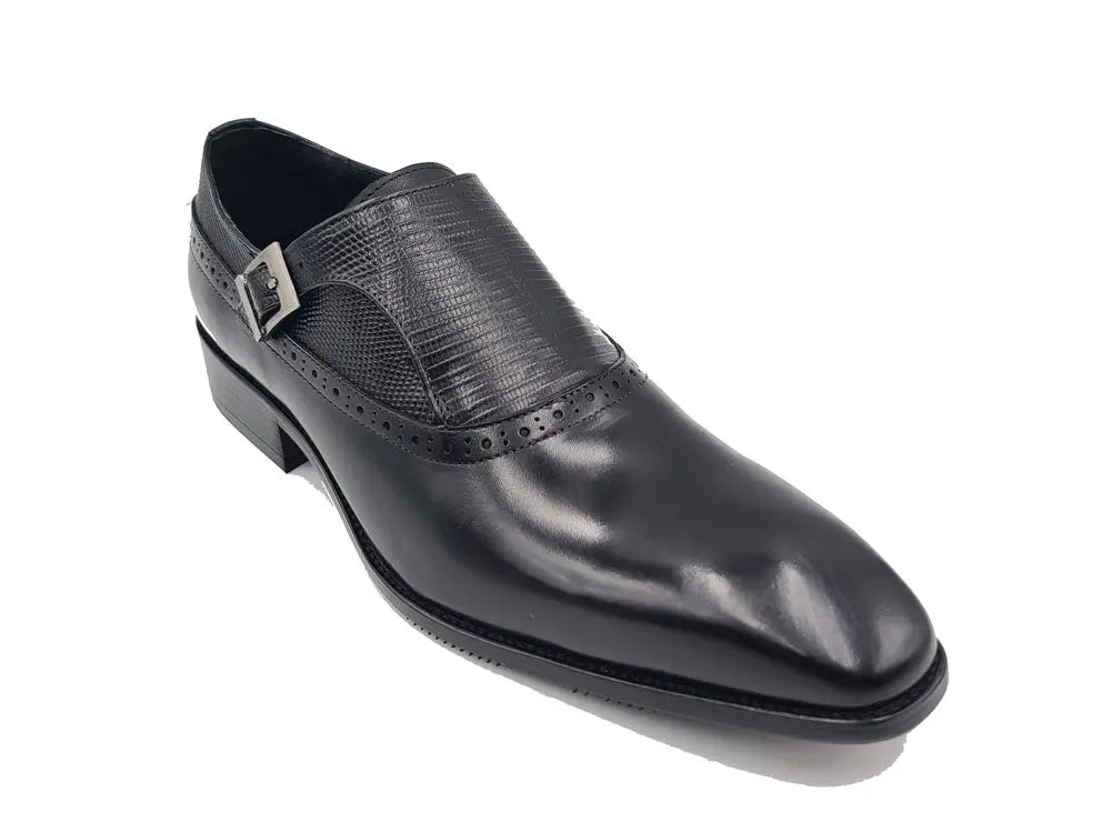 Plain Toe Single Monk Loafer Calf Leather Ks503 - 05 Shoes by Carrucci Shoes – Don't Panic Shoes