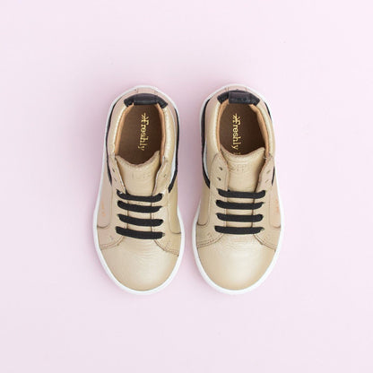 Platinum High Top Sneaker Kids - High Top Sneaker by Freshly Picked – Don't Panic Shoes