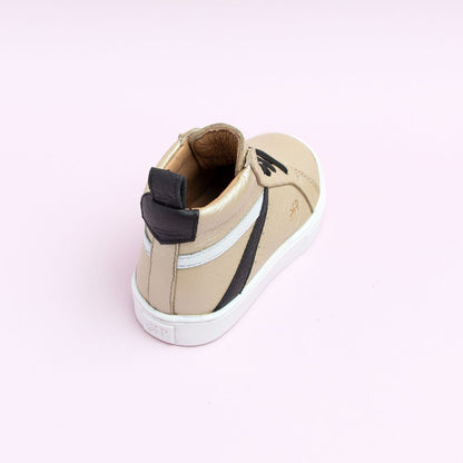 Platinum High Top Sneaker Kids - High Top Sneaker by Freshly Picked – Don't Panic Shoes