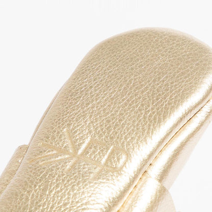 Platinum Knotted Bow Baby Shoe Knotted Bow Mocc by Freshly Picked – Don't Panic Shoes