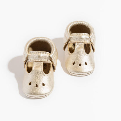 Platinum Mary Jane Baby Shoe Mary Jane by Freshly Picked – Don't Panic Shoes