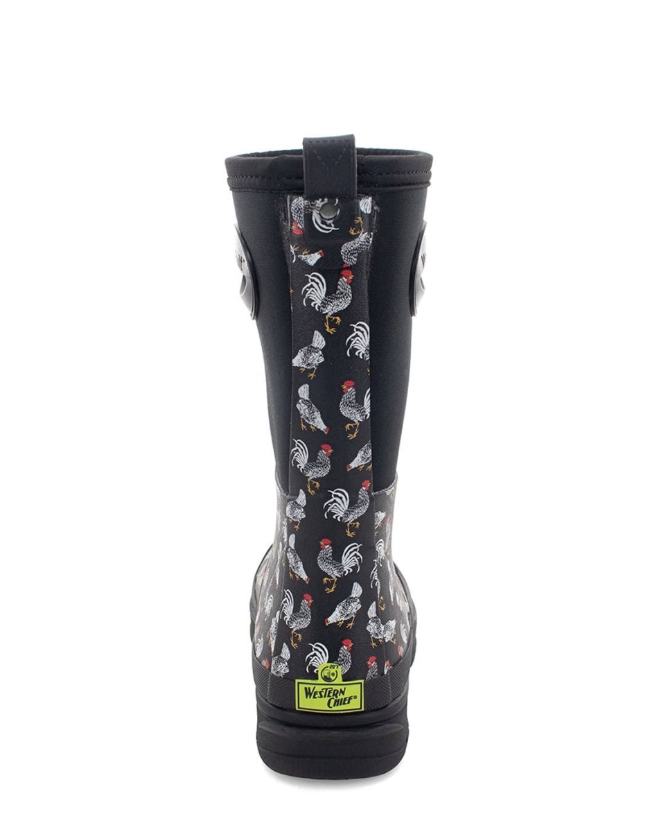 Polaria HomeStead Mid Women’s Neoprene Rubber Black Snow Boots by Western Chief Women's – Don't Panic Shoes