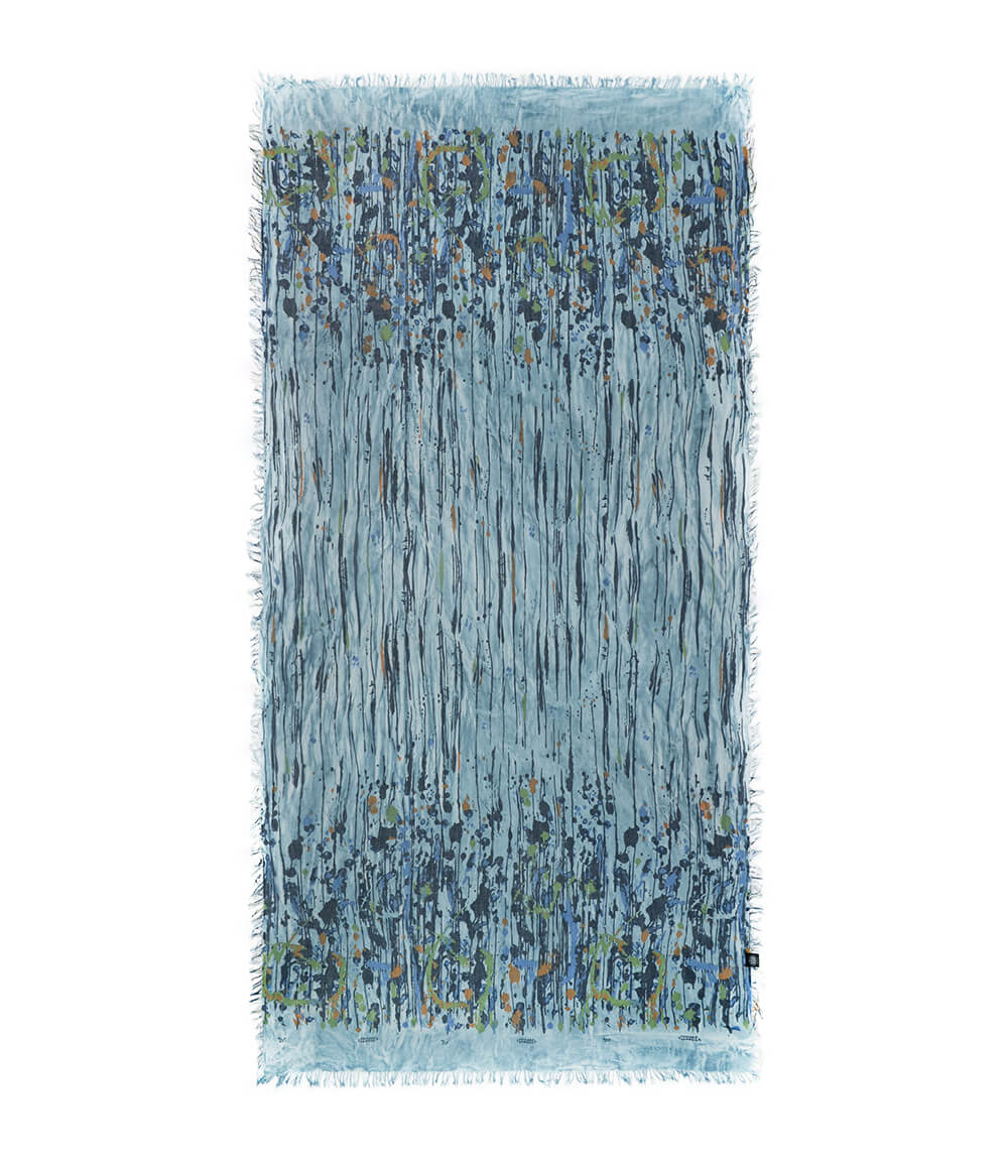 Pollock Azul 75 Bamboo Fiber Light Blue Bamboo Scarves by Mar Soreli – Don't Panic Shoes