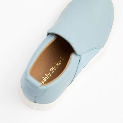 Powder Blue Slip On Sneaker Kids - Slip - On Sneaker by Freshly Picked – Don't Panic Shoes
