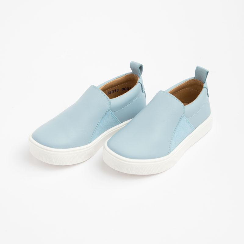 Powder Blue Slip On Sneaker Kids - Slip - On Sneaker by Freshly Picked – Don't Panic Shoes
