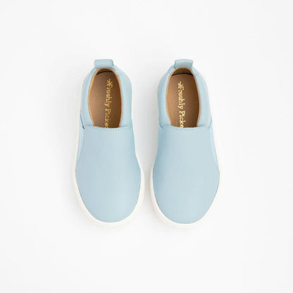 Powder Blue Slip On Sneaker Kids - Slip - On Sneaker by Freshly Picked – Don't Panic Shoes