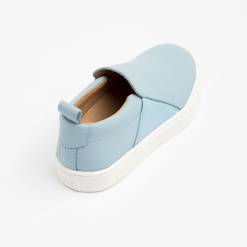 Powder Blue Slip On Sneaker Kids - Slip - On Sneaker by Freshly Picked – Don't Panic Shoes