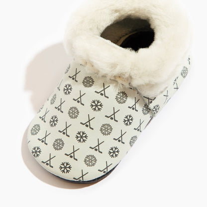 Power Play Shearling Baby Shoe Shearling Mocc by Freshly Picked – Don't Panic Shoes