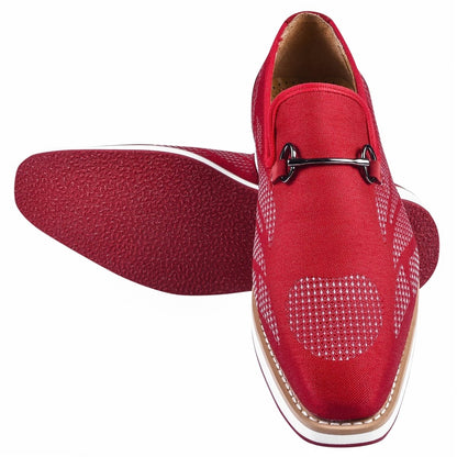Powerball Textile Printed Red Bottom Casual Shoes For Men Loafers by Libertyzeno – Don't Panic Shoes