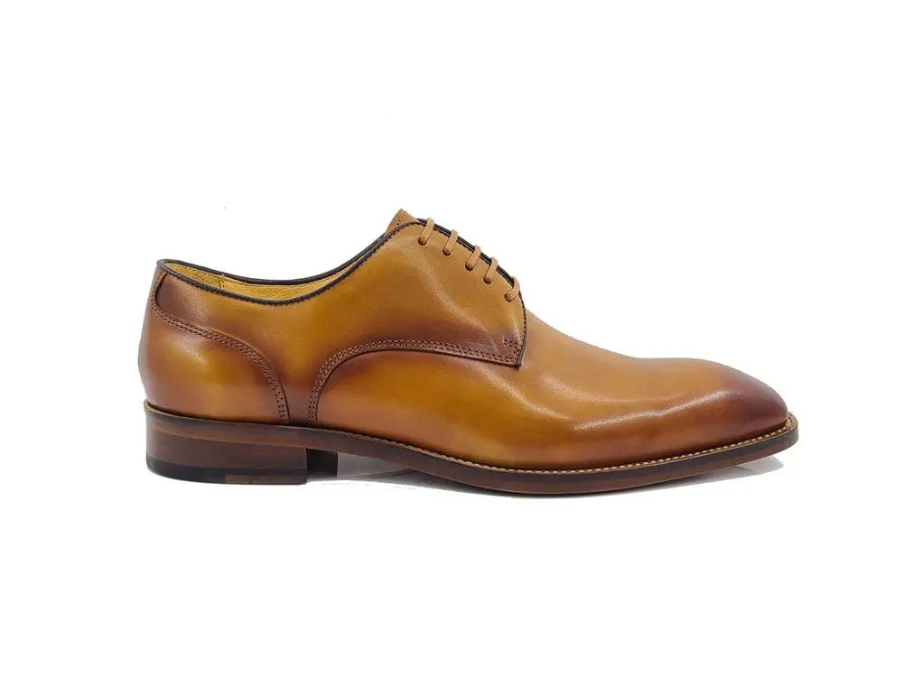 Premium Burnished Blucher Oxford Calfskin Kl901 - 02 Shoes by Carrucci Shoes – Don't Panic Shoes