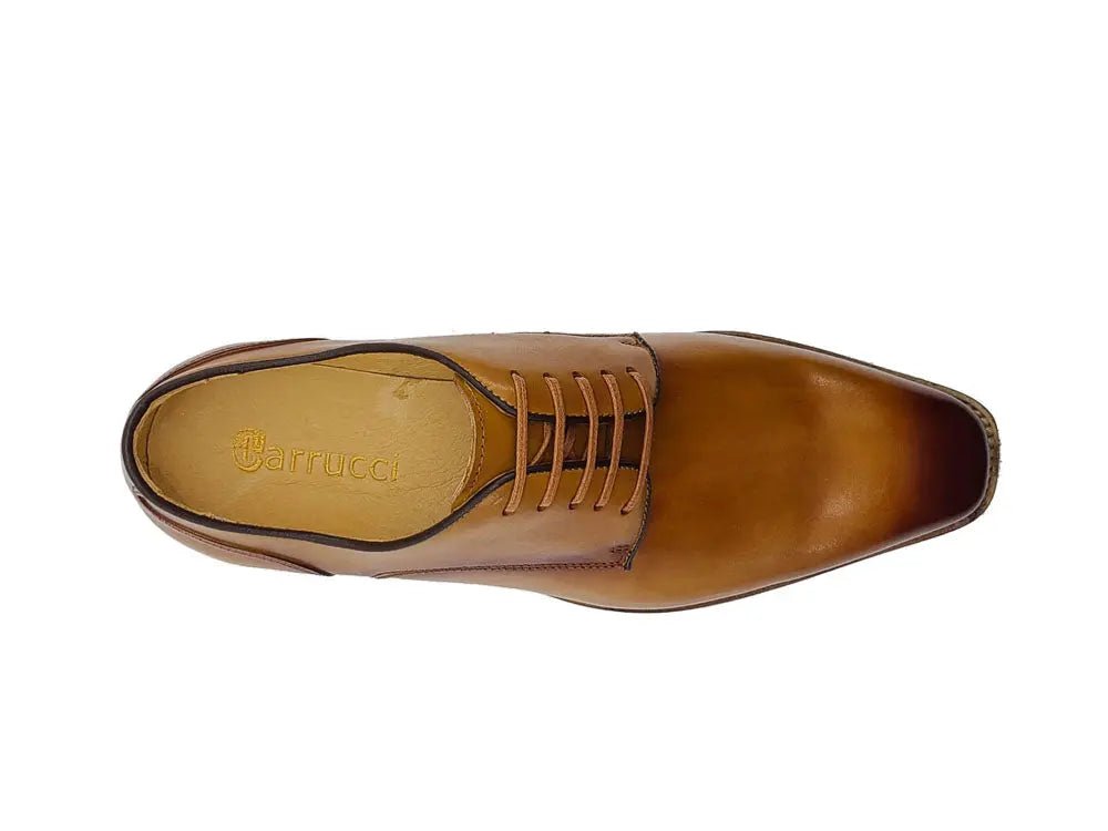 Premium Burnished Blucher Oxford Calfskin Kl901 - 02 Shoes by Carrucci Shoes – Don't Panic Shoes