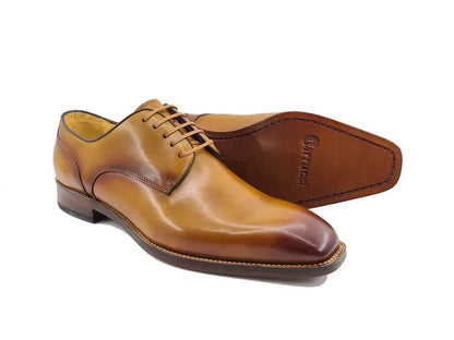 Premium Burnished Blucher Oxford Calfskin Kl901 - 02 Shoes by Carrucci Shoes – Don't Panic Shoes