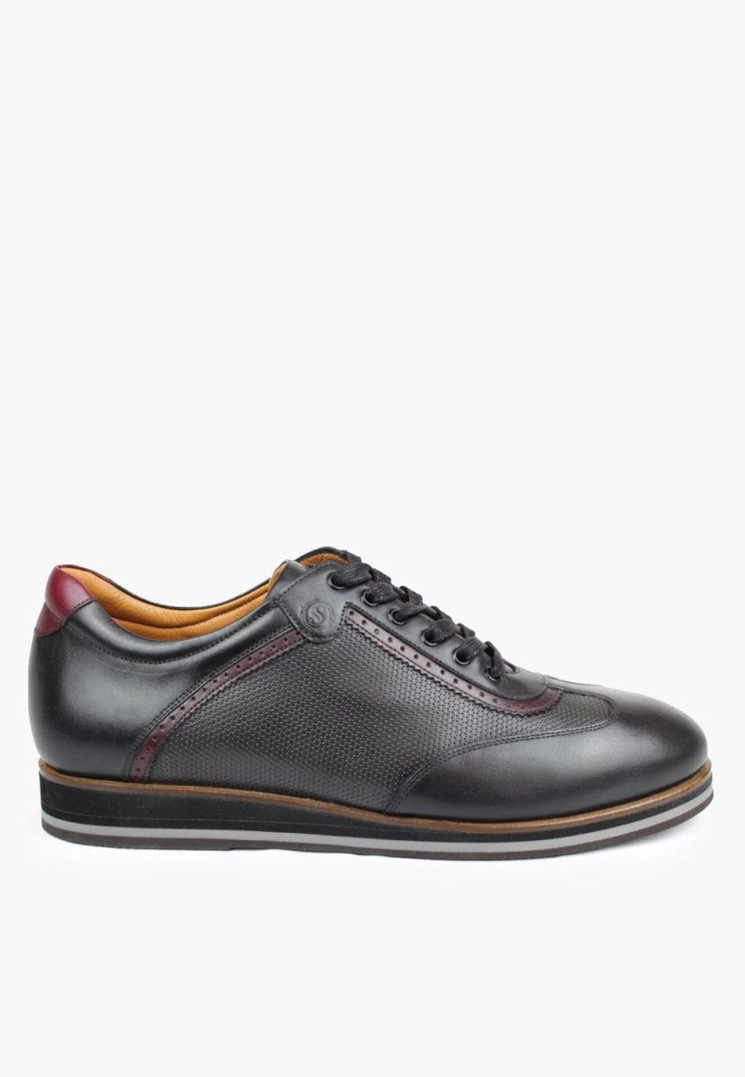 Princeton DreSs Sneaker Men’s Full Grain Leather Black by Sepol Shoes – Don't Panic Shoes