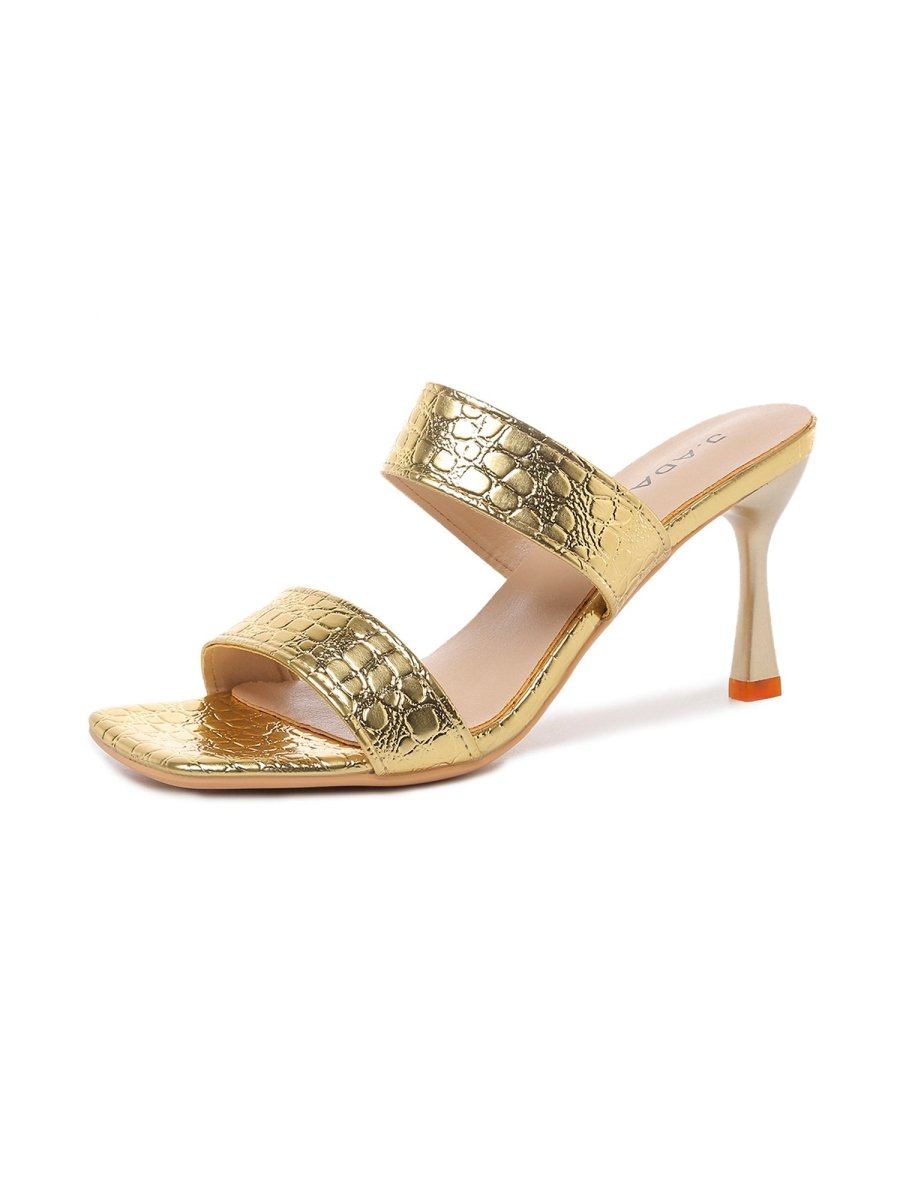 Raegan | Gold Heels by J.Adams – Don't Panic Shoes