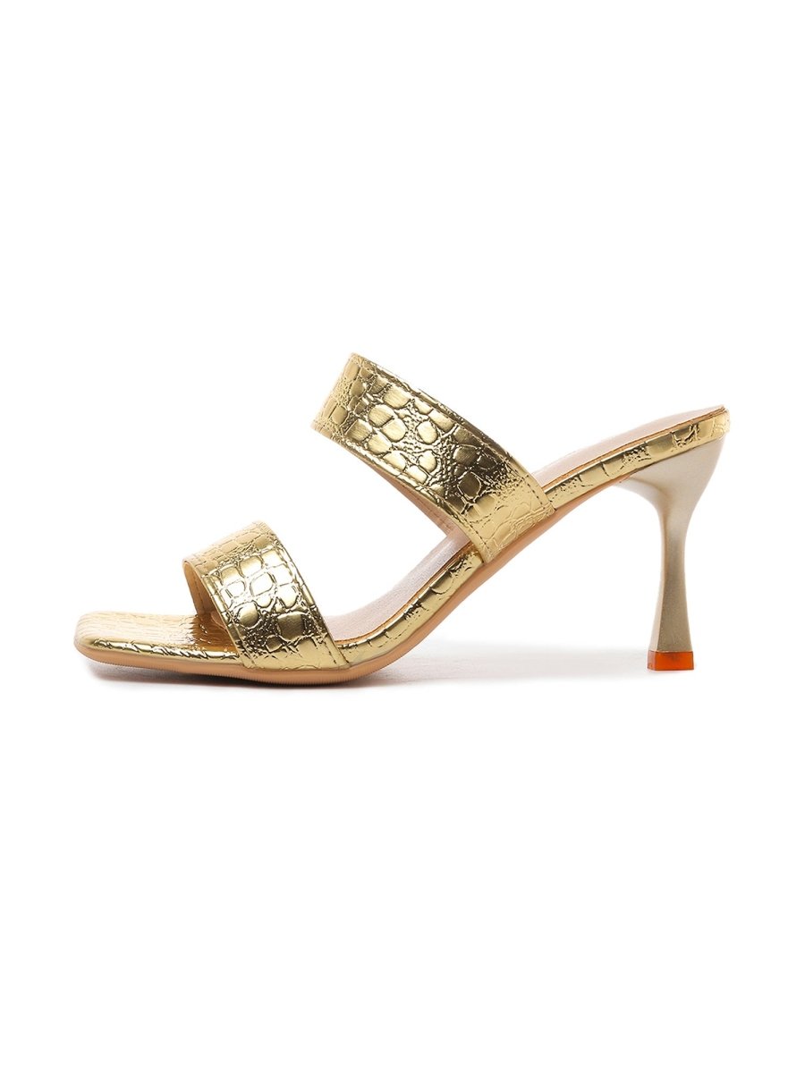 Raegan | Gold Heels by J.Adams – Don't Panic Shoes