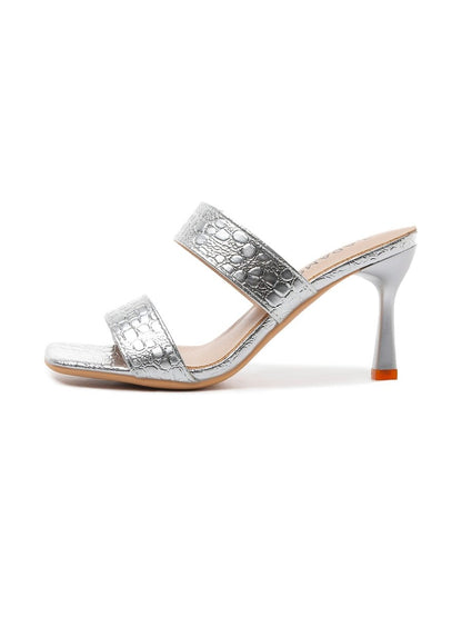 Raegan | Silver Heels by J.Adams – Don't Panic Shoes