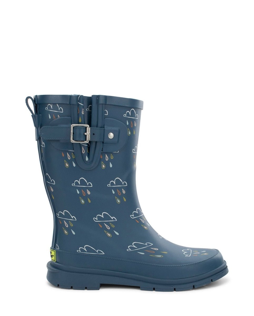 Rain Cloud Mid Women’S Waterproof Rubber Navy Rain Boot Rain Boots by Western Chief Women's – Don't Panic Shoes