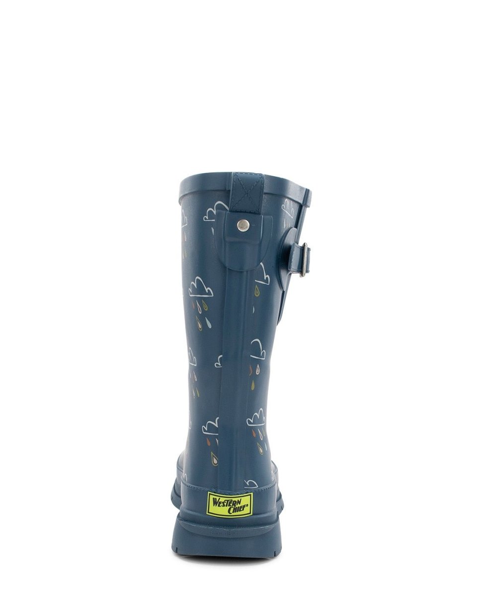 Rain Cloud Mid Women’S Waterproof Rubber Navy Rain Boot Rain Boots by Western Chief Women's – Don't Panic Shoes