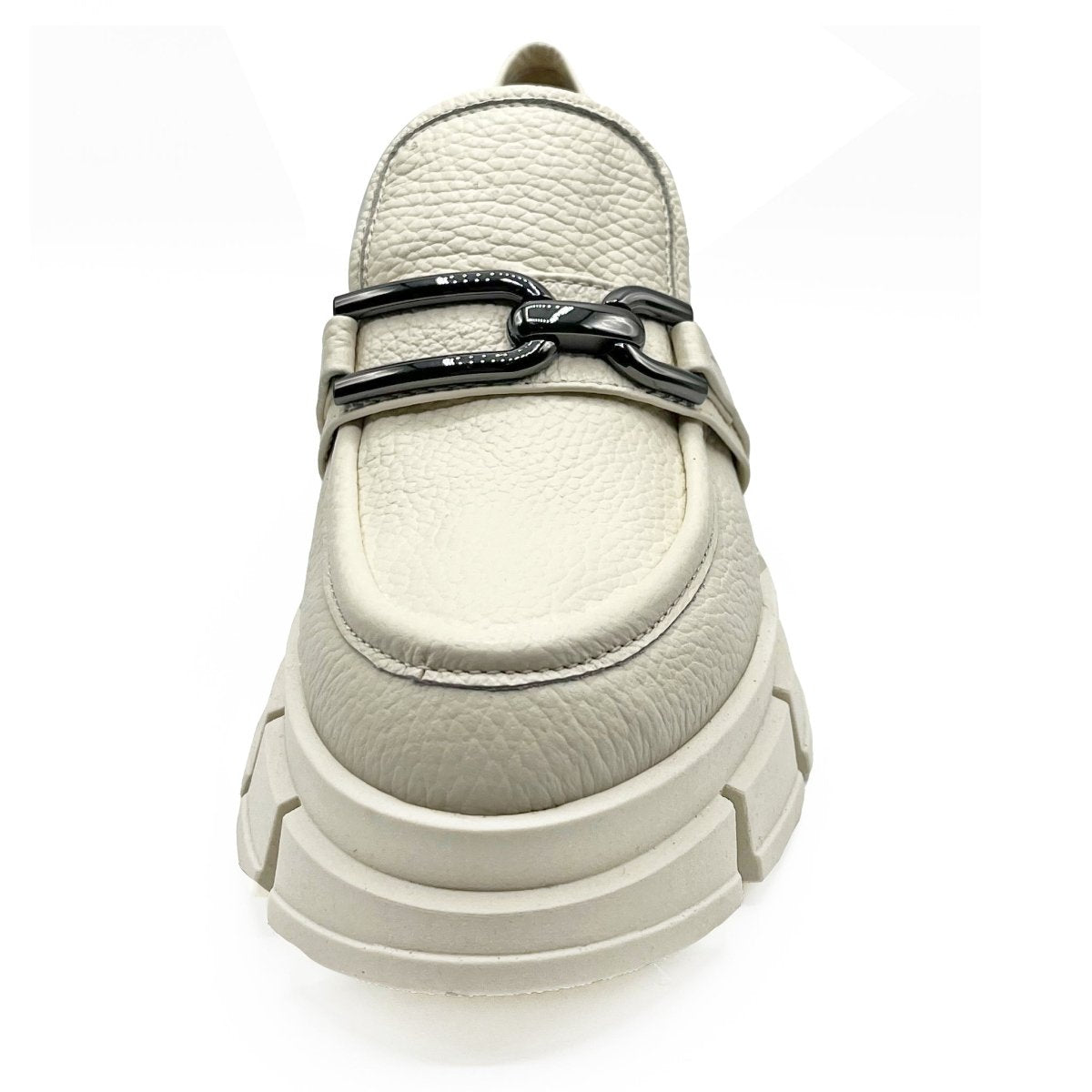 Raquel Pebbled Leather Shootie Lug Sole 2 Inch Heel Bootie by Beautiisoles – Don't Panic Shoes