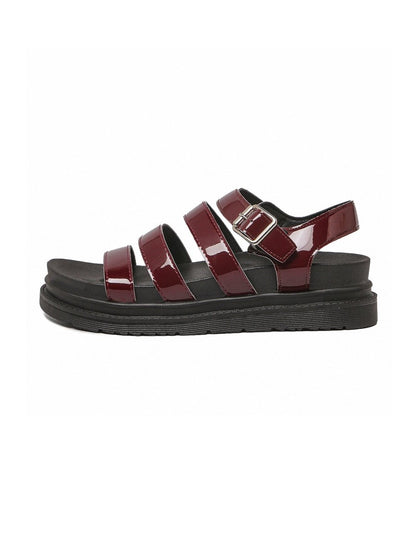 Raven | Burgundy Sandals by J.Adams – Don't Panic Shoes