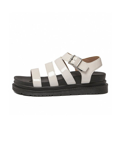 Raven | White Sandals by J.Adams – Don't Panic Shoes