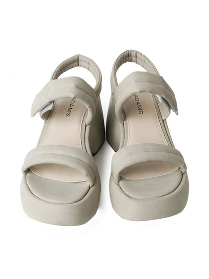 Rayanne | Beige Sandals by J.Adams – Don't Panic Shoes