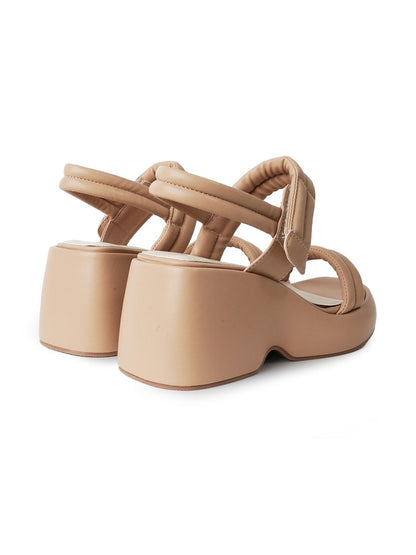Rayanne | Light Tan Sandals by J.Adams – Don't Panic Shoes
