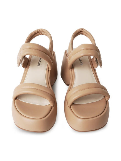 Rayanne | Light Tan Sandals by J.Adams – Don't Panic Shoes