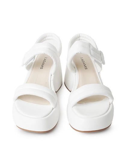 Rayanne | White Sandals by J.Adams – Don't Panic Shoes