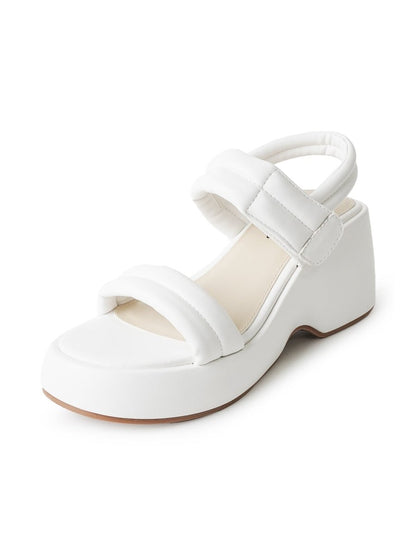 Rayanne | White Sandals by J.Adams – Don't Panic Shoes