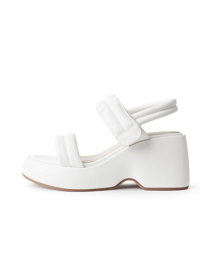 Rayanne | White Sandals by J.Adams – Don't Panic Shoes