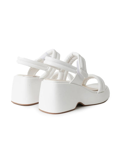 Rayanne | White Sandals by J.Adams – Don't Panic Shoes