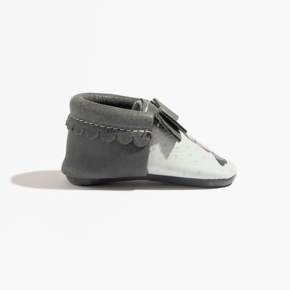 Rbg Bow Baby Shoe Bow Mocc by Freshly Picked – Don't Panic Shoes