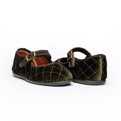 Regina Olive Non Slip Rubber Sole Cushion Insole Made Spain fashion by Childrenchic – Don't Panic Shoes