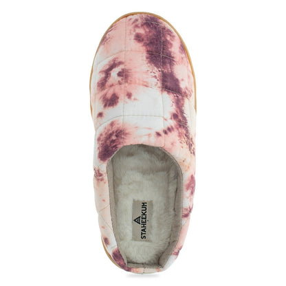 Relief Slippers Women's Cotton Quilted Blush Tie Dye Staheekum Women's Slippers by Staheekum Women's – Don't Panic Shoes