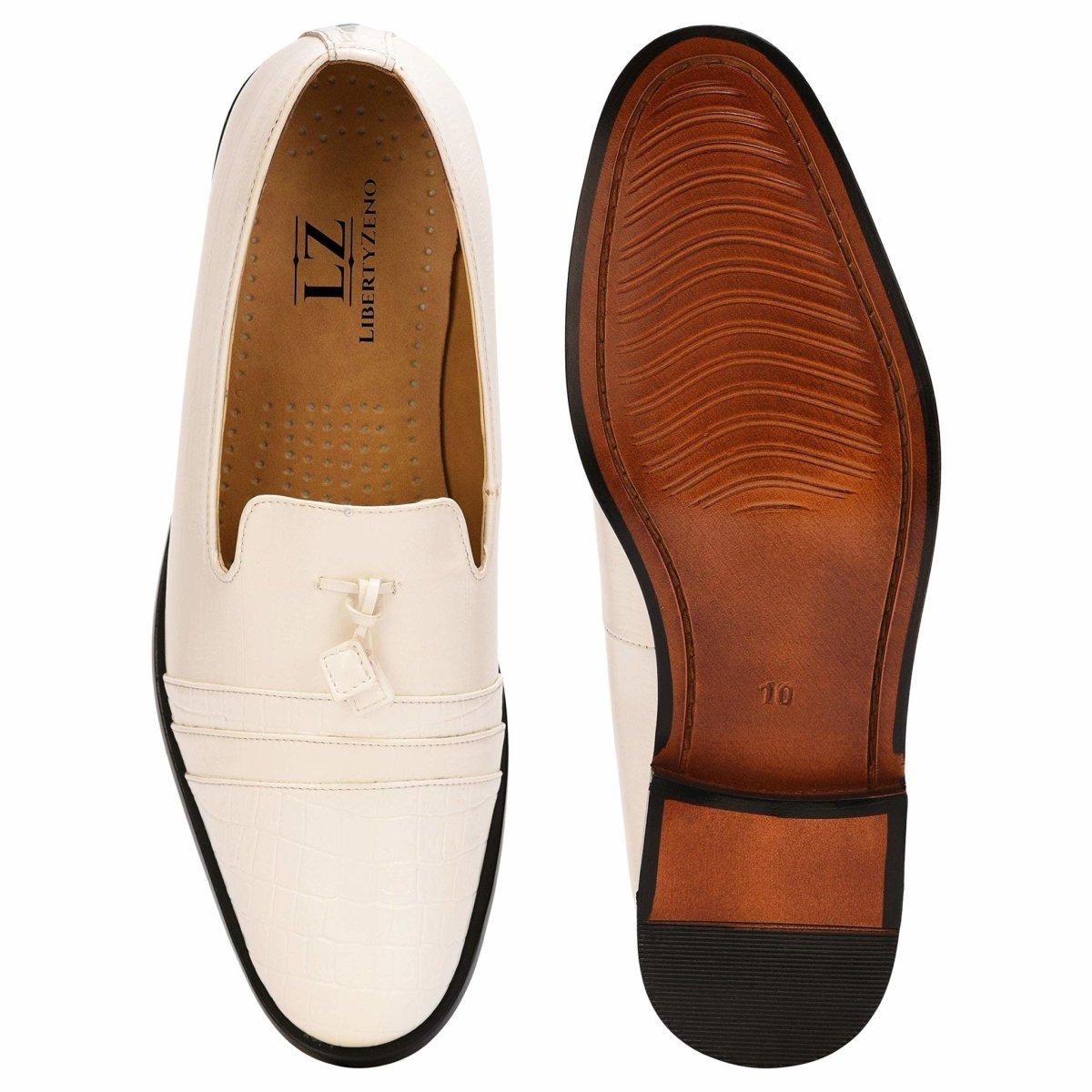 Reno Genuine Leather Slip - On Tassels Shoes For Men Loafers by Libertyzeno – Don't Panic Shoes