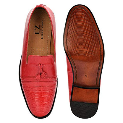 Reno Genuine Leather Slip - On Tassels Shoes For Men Loafers by Libertyzeno – Don't Panic Shoes