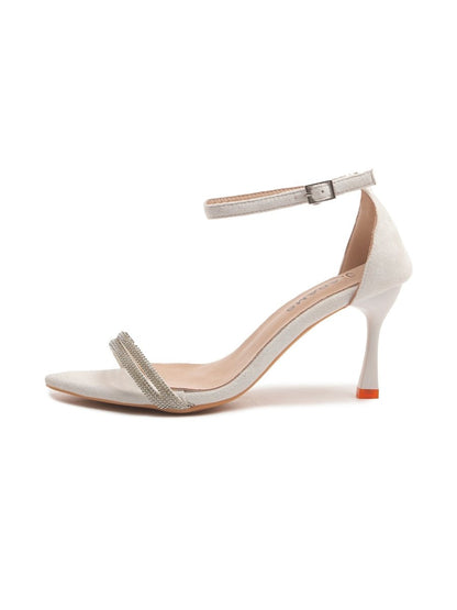Riley | White Heels by J.Adams – Don't Panic Shoes