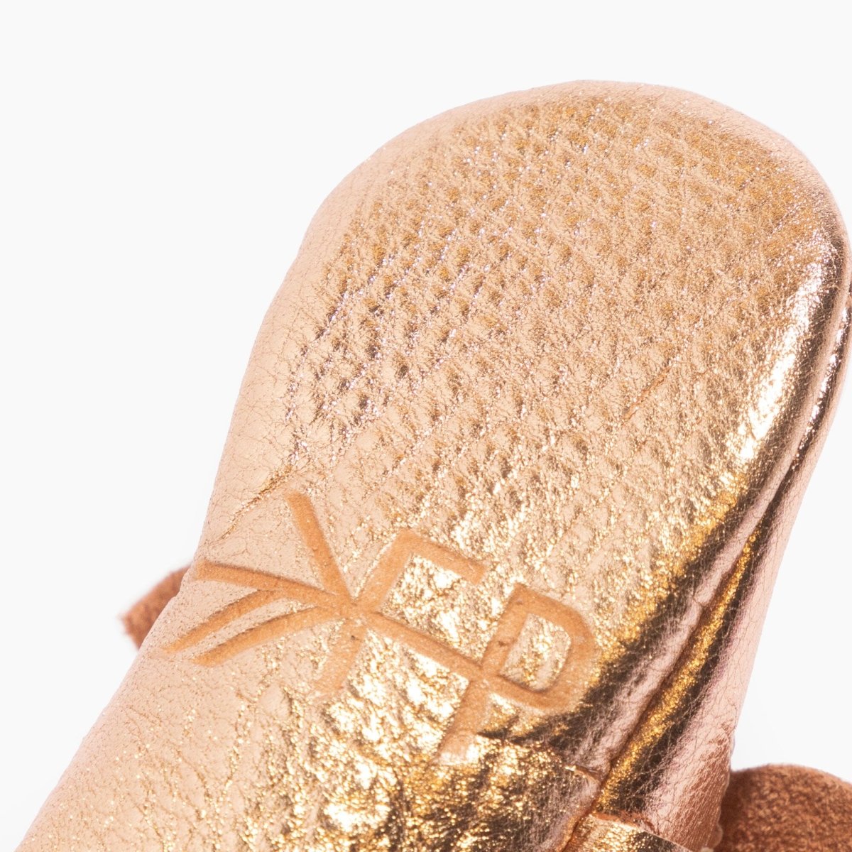 Rose Gold Knotted Bow Baby Shoe Knotted Bow Mocc by Freshly Picked – Don't Panic Shoes