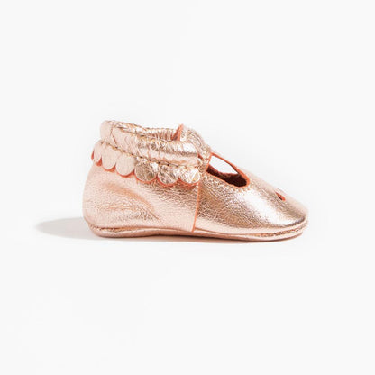 Rose Gold Mary Jane Baby Shoe Mary Jane by Freshly Picked – Don't Panic Shoes