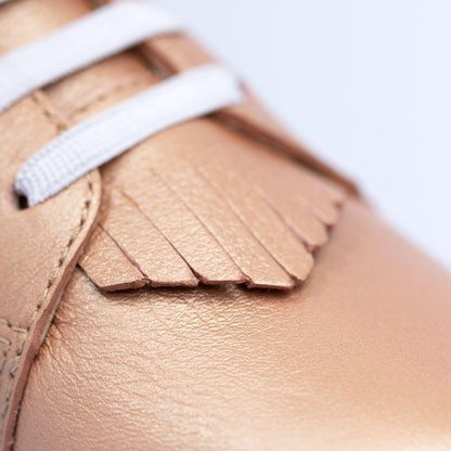 Rose Gold Sneaker Mocc Kids - Sneaker Mocc by Freshly Picked – Don't Panic Shoes