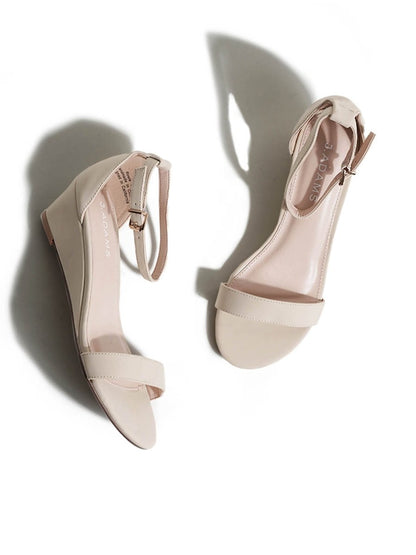 Rosie | Beige Wedges by J.Adams – Don't Panic Shoes