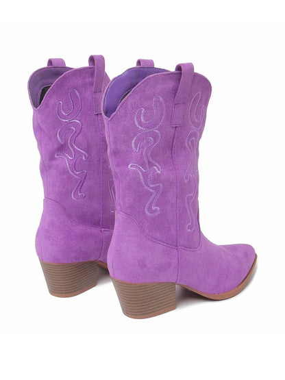 Roundup | Dark Purple Boots by J.Adams – Don't Panic Shoes