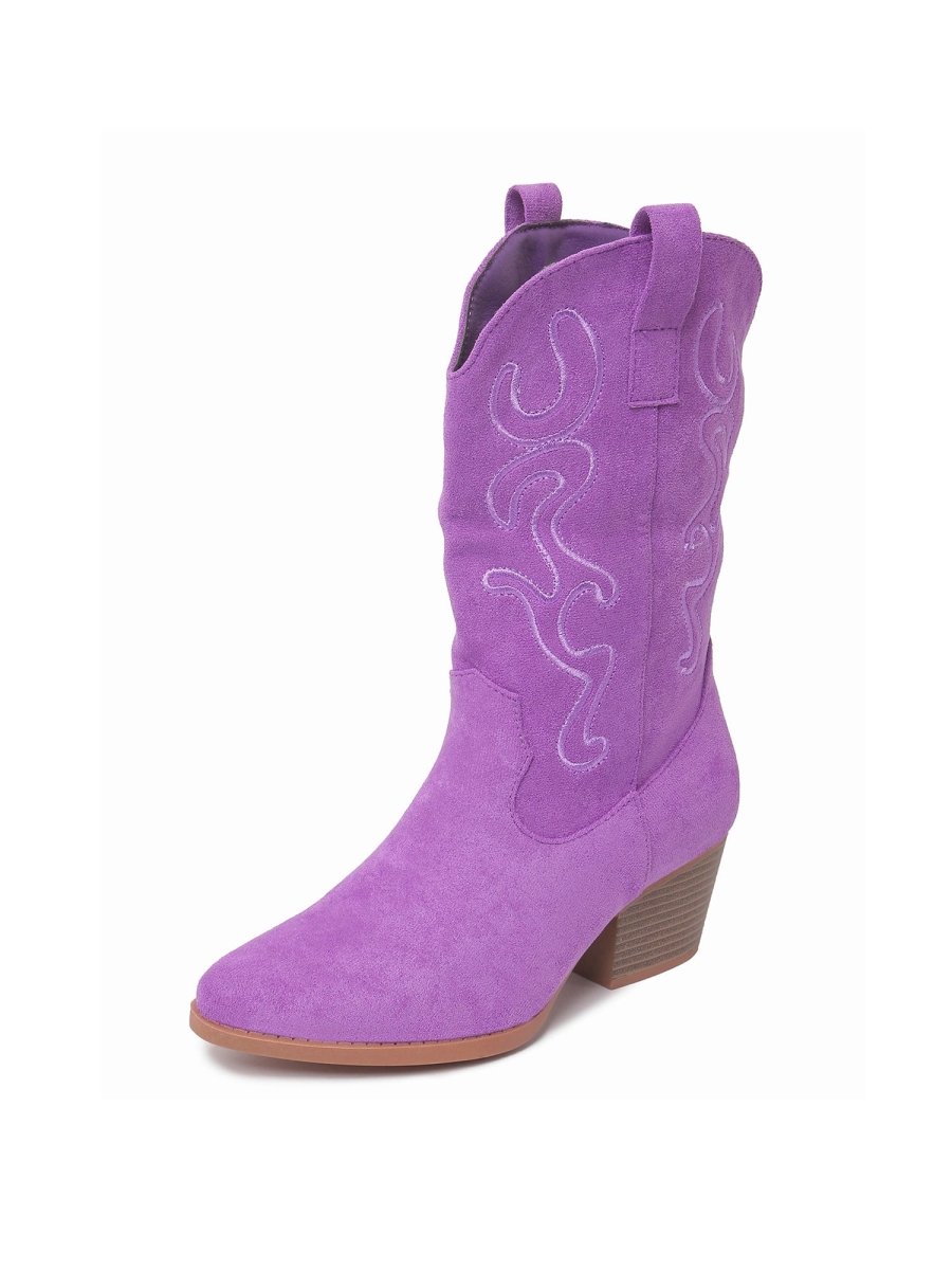 Roundup | Dark Purple Boots by J.Adams – Don't Panic Shoes